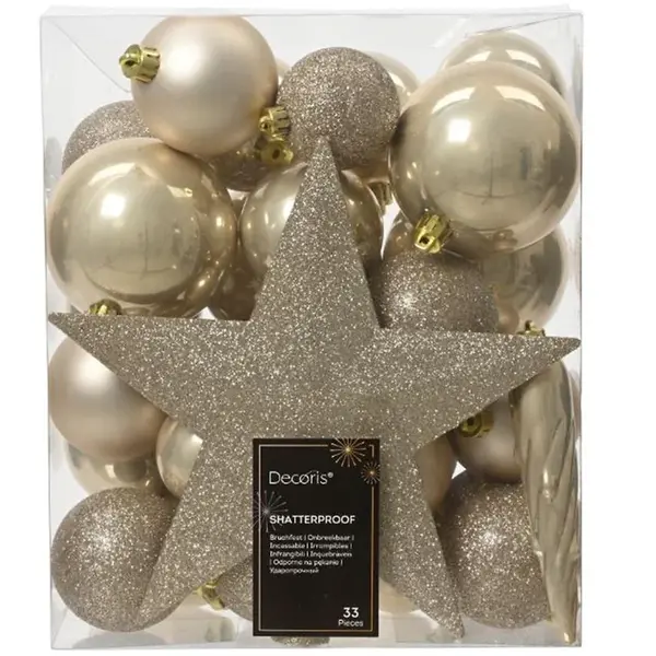 Set 33 ozdob na stromeček 023376