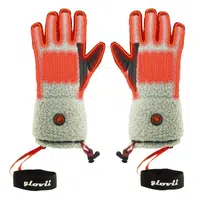 Vyhřívané rukavice ve stylu shearling Glovii GS3 2x2100 mAh béžovo-černá L