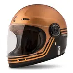 Moto přilba Cassida Fibre Super Hooligan černá/metalická měděná/šedá L (59-60)