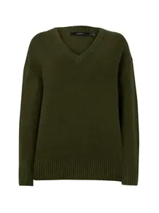 VERO MODA Sveter 'VMILSE'  tmavozelená