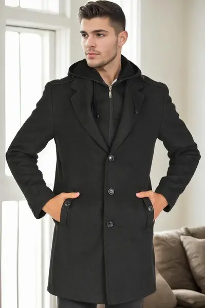 PLT9406 DEWBERRY MEN'S COAT-ANTHRACITE