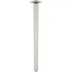 Štvorcová nábytková noha 70 cm biela