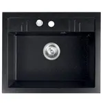 Dřez granitový1k.48/58.černá shine DRGM1/48/58HA