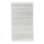 Ručne tkaný bavlnený koberec Milan B 0,5/1,0 biela