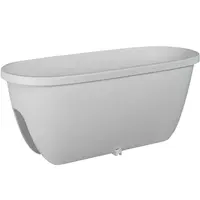 Truhlík Balconia na zábradlie plast biely  60 cm