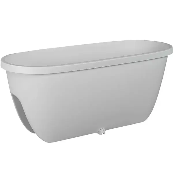 Truhlík Balconia na zábradlie plast biely  60 cm