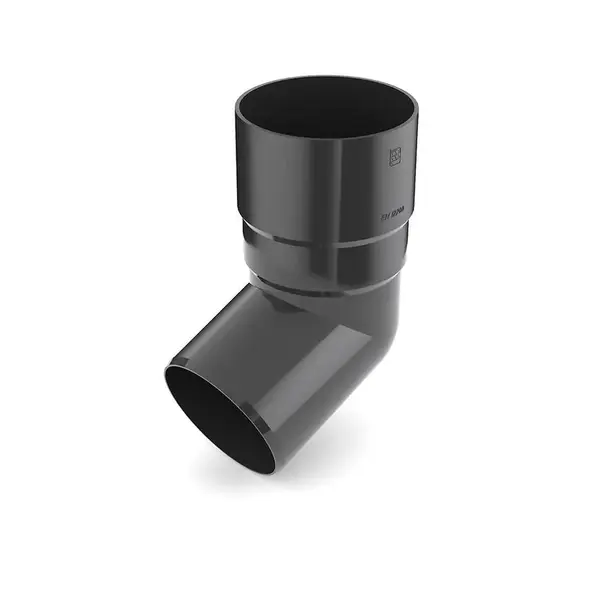 Koleno pre odkvapový zvod 63 mm grafit