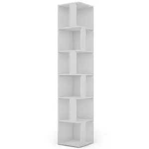Regál na knihy Tower biely