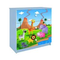 Detská komoda  Babydreams modrá – Safari
