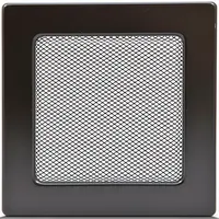 Komínová mriežka čierna bez žalúzií 17X17 4F1717OD