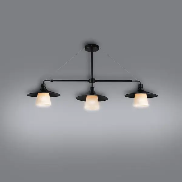 Závesné svietidlo Loft 3x60W E27 čierne