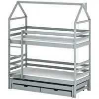 Posteľ Domček Dalia 90x200 grey