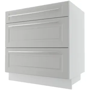 Kuchynská skrinka Emporium D3M/80 light grey stone/biela