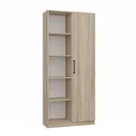 Regál 80 cm dveře sonoma