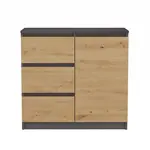 Komoda 1D3S antracit/artisan