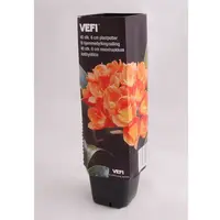 Štvorcový kvetináč čierny 6 cm (40 ks)