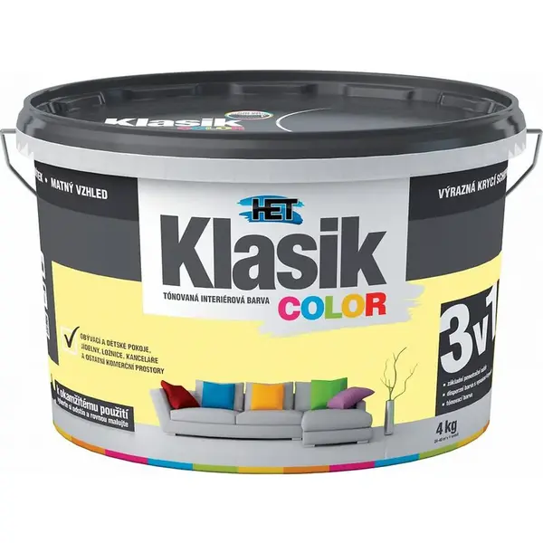 HET Klasik Color žltá zázvorová 4 kg