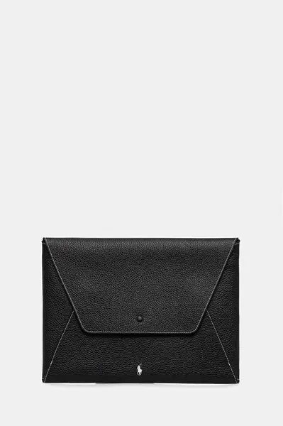 Kožená kosmetická taška Polo Ralph Lauren 25 x 35 cm