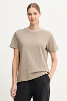 Bavlněné tričko Napapijri S-Fedaia dámské, zelená barva, NP0A88XON1T1