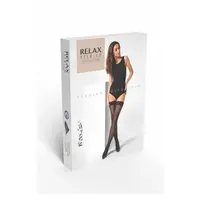 MAXIS Relax premium stehenné pančuchy s čipkou black magic, Veľkosť: L