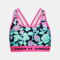 Under Armour Podprsenka G Crossback Mid Printed-BLK - Holky