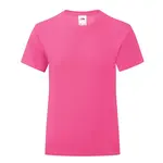 Pink Girls' T-shirt Iconic Fruit of the Loom