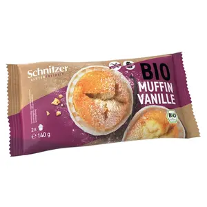 SCHNITZER Muffiny vanilkové BIO 2 kusy