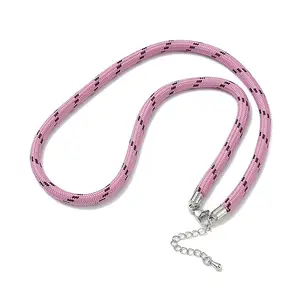 Ployester Core-Wrapped Round Cord Necklace Making