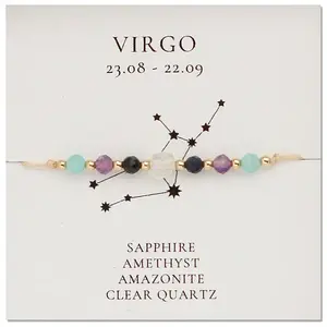 Natural Gemstone Constellation Beaded Bracelets