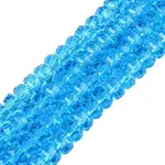 Transparent Glass Beads Strands