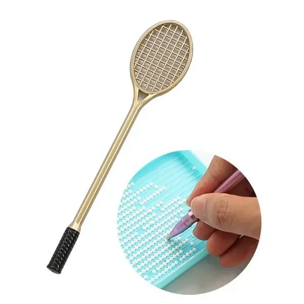 Racket Shape Plastic Diamond Painting Point Drill Pen