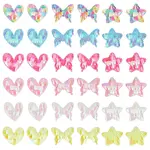 72Pcs 18 Style Fabric & Sequin Ornament  Accessories