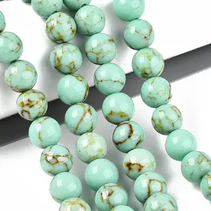 Dyed Synthetic Turquoise Gemstone Bead Strands