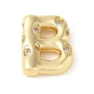 Brass Micro Pave Clear Cubic Zirconia Pendant