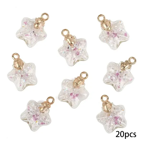 20Pcs Luminous Glass Pendants