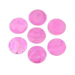 AB Color Plated Capiz Shell Pendants
