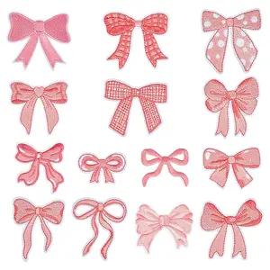 14Pcs 14 Styles Computerized Embroidery Cloth Iron on/Sew on Patches