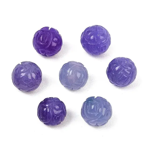 Dyed Natural Myanmar Jade Burmese Jade Carved Beads