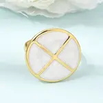 304 Stainless Steel Enamel Cuff Open Rings
