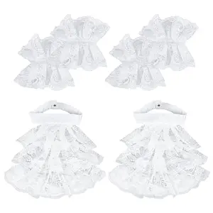 Polyester Lace Jabot and Cuffs Set