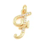 Brass Micro Pave Clear Cubic Zirconia Pendants