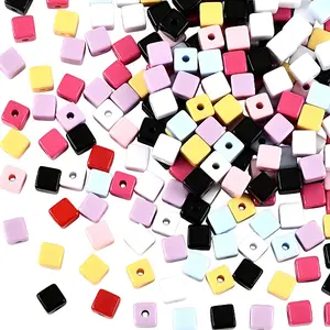 200Pcs Opaque Acrylic Beads