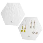28-Hole Hexagon Acrylic Earring Display Stands