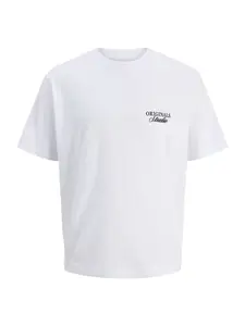 JACK & JONES Tričko 'JORNorrebro'  čierna / biela