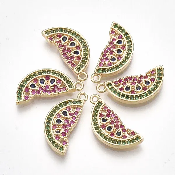 Brass Cubic Zirconia Pendants