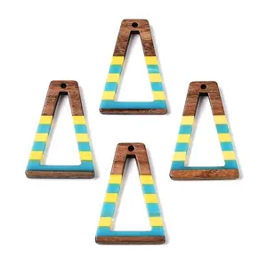 Epoxy Resin & Walnut Wood Pendants