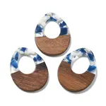 Resin and Walnut Pendants