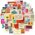 50Pcs Paper Waterproof Stickers