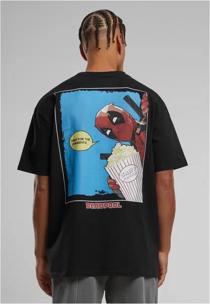 Pánsk tričko Deadpool Salty Popcorn černé