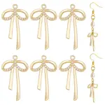8Pcs Brass Micro Pave CLear Cubic Zirconia Pendant
s